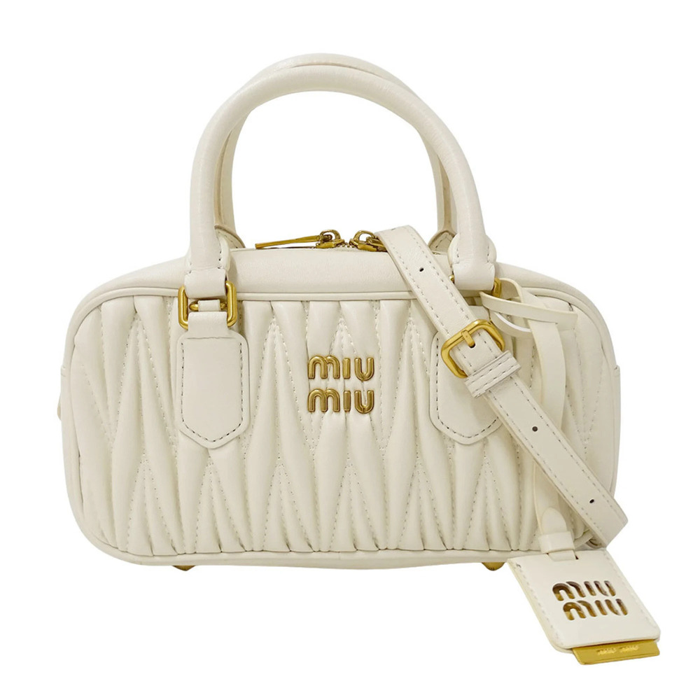 Miu Miu Miu handbag for women, brand name, handbag/shoulder bag, 2-way, leath...